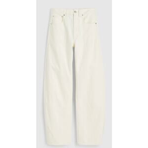 Madewell The Balloon Jean Tile White High Rise Denim Barrel Pants 26 NWT